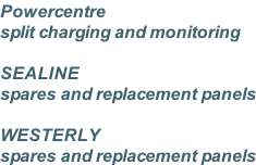 Powercentre split charging and monitoring  SEALINE  spares and replacement panels  WESTERLY  spares and replacement panels